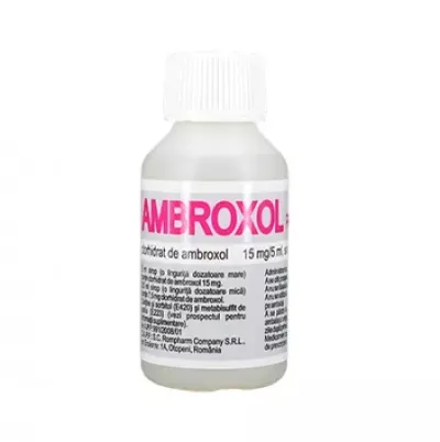 Ambroxol sirop, 15 mg/5 ml, Rompharm