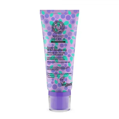 Crema spumanta pentru curatarea fetei Anti-Ox, 100ml, Natura Siberica