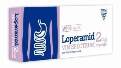Clorhidrat de Loperamida 2mg, 10 capsule, Vim Spectrum