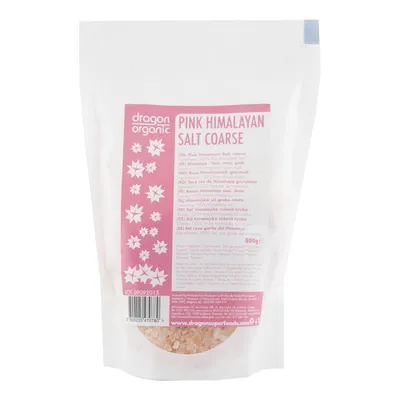 Sare grunjoasa roz de Himalaya, 500g, Dragon Superfoods