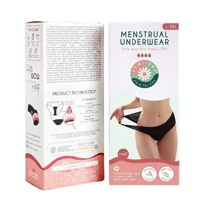 FEMIEKO FLEXI 2XS-M CHILOTI MENSTRUALI NEGRU