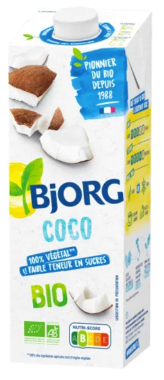 Bautura vegana cu cocos redus in zahar Bio, 1l, Bjorg