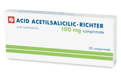 Acid Acetilsalicilic, 100 mg, 30 comprimate, Gedeon Richter