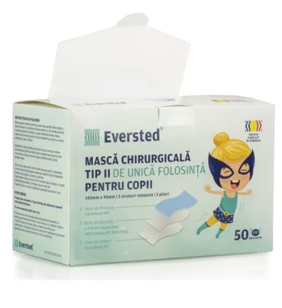 MASCA CHIRURGICALA PENTRU COPII TIP II 50BUC