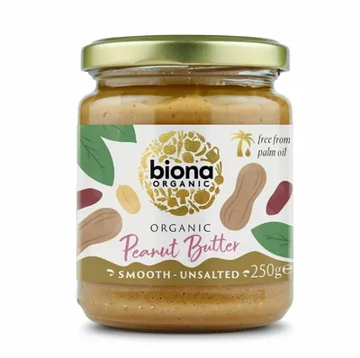 Unt de Arahide Smooth Eco, 250 g, Biona
