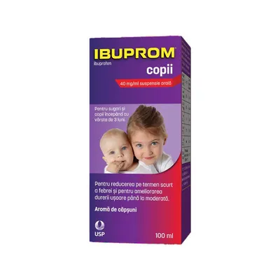 IBUPROM COPII 40MG/ML SUSP ORALA 100ML
