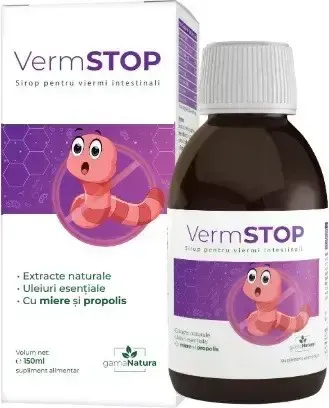VermSTOP sirop ,150 ml, Gama Natura