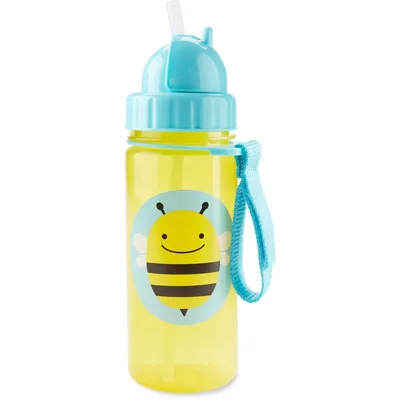 Sticla cu pai Zoo Albinuta, 390ml, Skip Hop