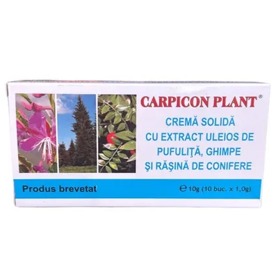 Supozitoare Carpicon Plant, 10 bucăți, Elzin Plant