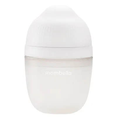 Biberon anticolici cu tetina din silicon 100% Breast-Like Ivory, 210ml, Mombella