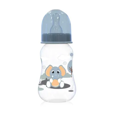 Biberon cu capac pentru +0 luni Moonlight Blue, 125ml, Lorelli
