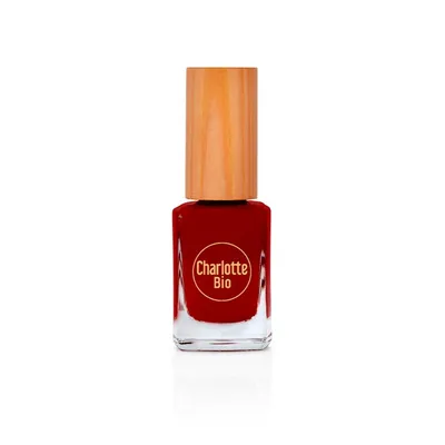Lac vegan de unghii Rouge Bordeaux, 10ml, Charlotte Bio
