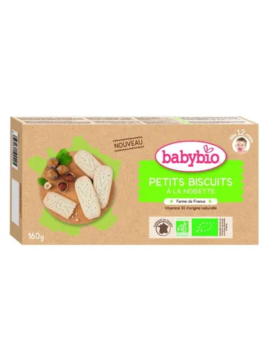 Biscuiti cu alune pentru copii, 160g, BabyBio