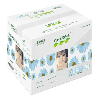 Scutece hipoalergenice Flex&Fit Premium, XL, Nr. 5, 12-25 kg, 84 bucati, Nateen