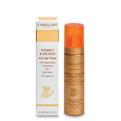 L’Erbolario Crema de fata Vitamina C si Aur de 24K, 50ml