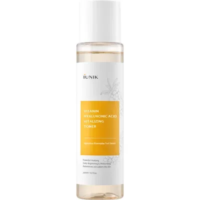 IUNIK Vitamin Hyaluronic Acid Toner revitalizant – hidratare si luminozitate, 200 ml