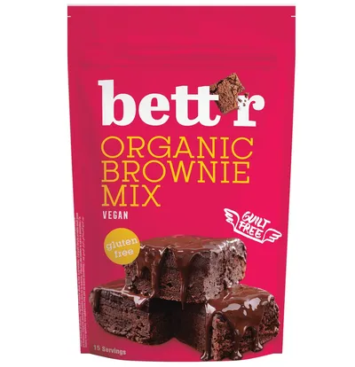 Mix eco pentru prajitura brownie fara gluten, 400g, Bettr