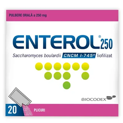 ENTEROL 250MG 20 PLICURI BIOCODEX