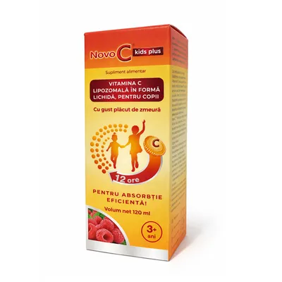 Vitamina C lipozomala Novo C Kids Plus, 120 ml, ND Medhealth