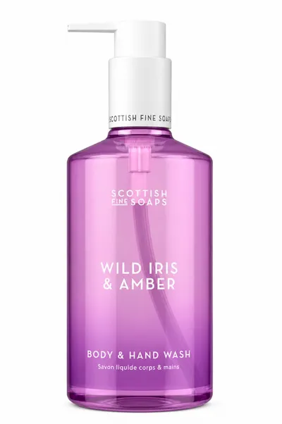 Săpun Lichid pentru Mâini și Corp Wild Iris & Amber, 300 ml, Scottish Fine Soaps