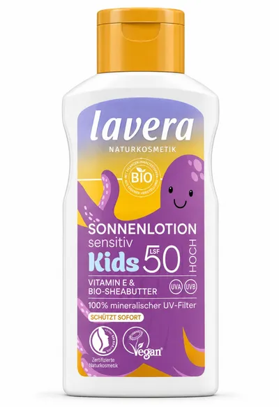 Loțiune Protecție Solară pentru Copii LSF 50, cu Unt de Shea Bio și Vitamina E, 100 ml, Lavera