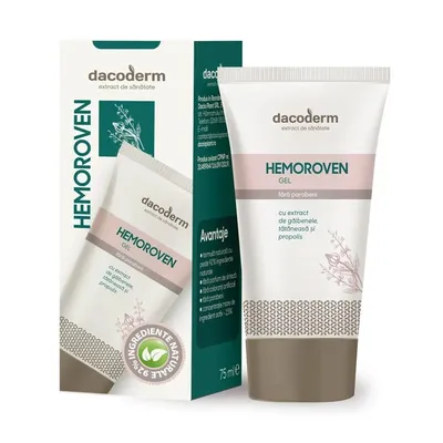 GEL HEMOROVEN DACODERM 75ML DACIA PLANT