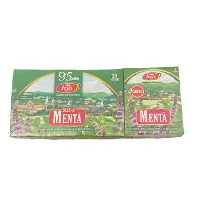 Ceai menta, 20pl + 5pl cadou, Fares