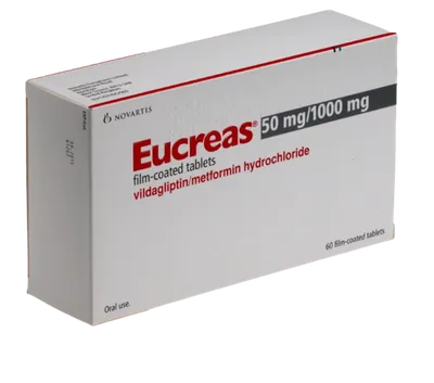 Eucreas 50 mg / 1000 mg x 60 compr. film.