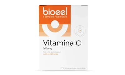 BIOEEL VITAMINA C 200MG 20 COMPRIMATE