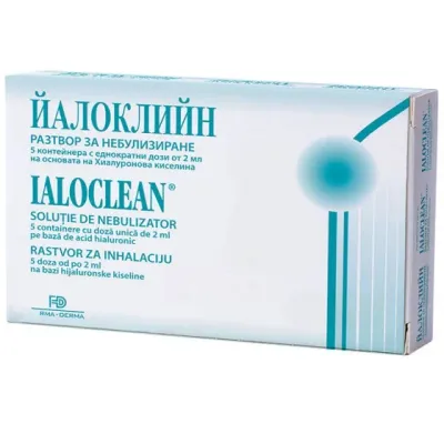 Ialoclean Solutie Nebulizator, 2ml/5 monodoze, Naturpharma
