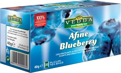 Ceai de afine, 20 plicuri, Vedda