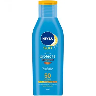 Lotiune de protectie solara si bronzare rapiada SPF 50, 200ml, Nivea