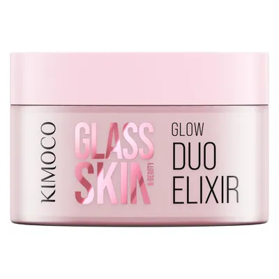 Crema si ser 2 in 1 hidratante si iluminatoare Glass Skin, 100 g, Kimoco