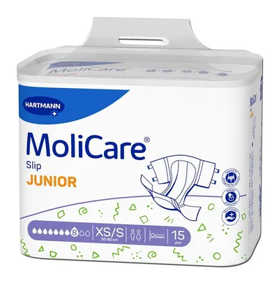 HARTMANN MOLICARE SLIP JUNIOR 8D XS/S 15 BUCATI