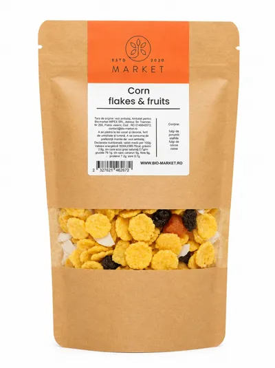 Corn Flakes cu Fructe, 175 g, Bio-Market