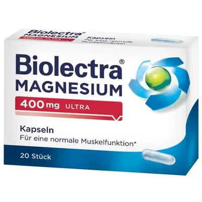 Magneziu Biolectra Magnesium Ultra, 400 mg, 20 capsule, Hermes