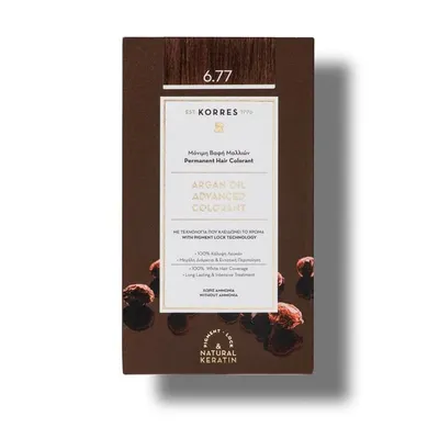 Vopsea de par Argan Oil 6.77 Gianduja, 50ml, Korres
