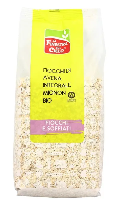 Fulgi mici de ovaz integral Bio, 500g, La Finestra Sul Cielo