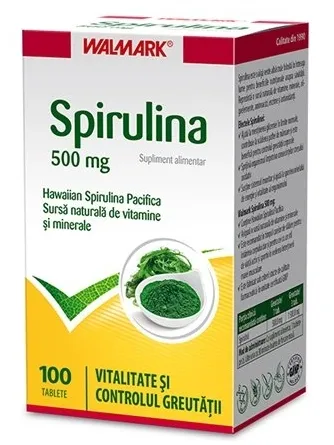 Spirulina 500mg, 100 tablete, Walmark