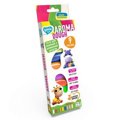 Set plastilina Lovin Aroma Dough, 9 x15g, Oktoclay