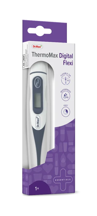 Dr. Max Termometru digital cu varf flexibil, 1 bucata