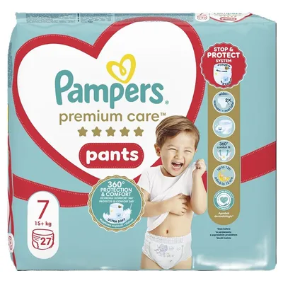 PAMPERS PREMIUM CARE PANTS 15+ KG 27 BUCATI MARIMEA 7