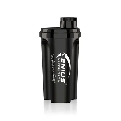 Shaker negru, 700ml, Genius Nutrition
