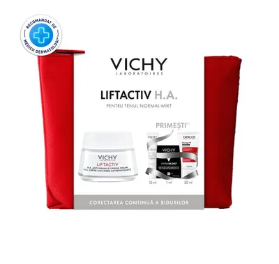 VICHY PACHET CREMA DE ZI ANTIRID SI FERMITATE PENTRU TEN NORMAL-MIXT 50ML