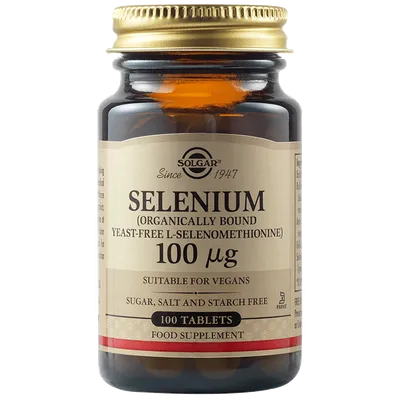 Seleniu 100mcg, 100 tablete, Solgar