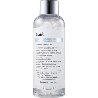 Toner de fata, Freshly Juiced Vitamin Essence Toner, 180 ml, Klairs