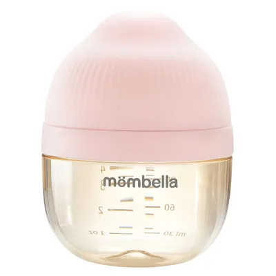 Biberon anticolici PPSU Breast-Like Old Roze, 210ml, Mombella