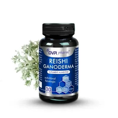 Reishi ganoderma, 30 capsule, DVR Pharm