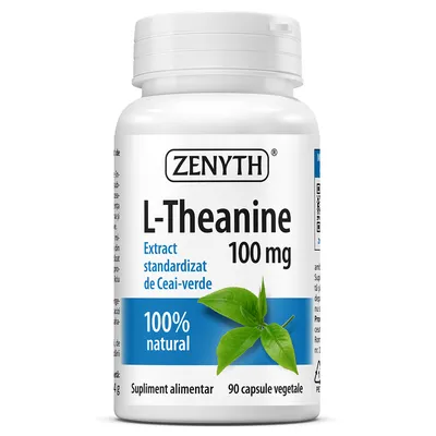 L-Theanine, 100 mg, 90 capsule vegetale, Zenyth
