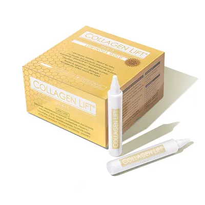 Fiole cu colagen Luminous Gold, 28 fiole x 10 ml, Collagen Lift